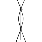 72" Coat Rack in Black Metal